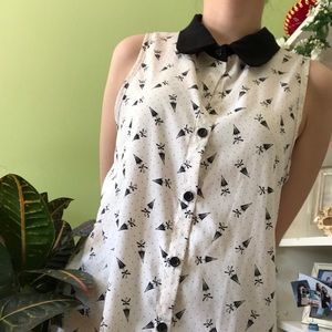 Umbrella collared shirt